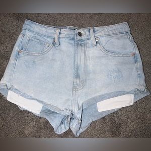 Distressed Jean Shorts